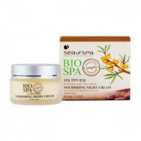 Крем нічний живильний Сі Оф Спа Nourishing Night Cream with Obliphica Carrot, Dead Sea Cosmetics Sea Of Spa