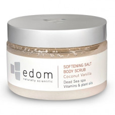 Пом'якшувальний скраб для тіла «Кокос і ваніль" Едом Softening Salt Body Scrub Coconut Vanilla Edom