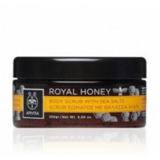 Скраб для тіла з морською сіллю "Королівський мед" Апівіта Body Scrub With Sea Salts Apivita
