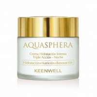 Нічний інтенсивно зволожуючий крем потрійної дії Кінвел Aquasphera Intense Moisturizing Triple Action Night Cream Keenwell