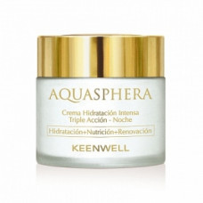 Нічний інтенсивно зволожуючий крем потрійної дії Кінвел Aquasphera Intense Moisturizing Triple Action Night Cream Keenwell