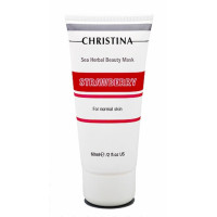 Полунична маска краси для нормальної шкіри Христина Sea Herbal Beauty Mask Strawberry Christina