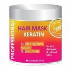 Маска з кератином для сухих, пошкоджених і фарбованого волосся Сі Оф Спа Hair Mask Keratin Sea Of Spa