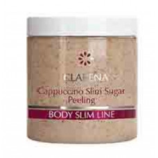 Цукровий скраб з частинками кави для тіла, рук і ніг Клара Cappuccino Slim Sugar Peeling Clarena