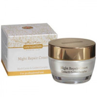 Нічний крем, збагачений екстрактом чорної ікри Мон Платін Gold Edition Premium Gold edition night repair cream Mon Platin