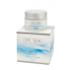 Крем для обличчя проти зморшок SPF 25 Доктор Сі Anti wrinkle faciale cream SPF 25 Dr. Sea