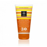Сонцезахисний молочко для обличчя і тіла SPF 30 з кермеком і прополісом Апівіта Sunscreen Face & Body Milk Apivita