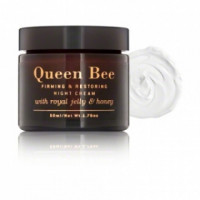 Нічний крем для комплексного захисту від старіння шкіри Апівіта Queen Bee Firming Restoring Cream SPF15 Apivita