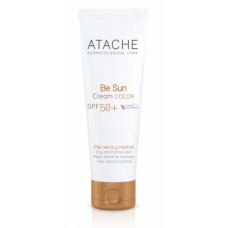 Омолоджуючий сонцезахисний крем нормальної і сухої шкіри SPF 50 Атачі BE SUN Gel Cream Color SPF 50+ Atache