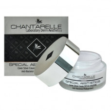 Завершальний антибактеріальний крем з сріблом, SPF 50 UVA / UVB Шантарель SPECIAL AESTHETICS Cover Silver Cream Anti-Bacterial Photoprotect Chantarelle