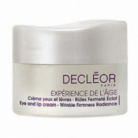 Антивіковий крем для контуру очей і губ потрійної дії Деклеор Experience De L'age Creme Yeux Et Levres Rides Fermete Eclat Eye and Lip Decleor