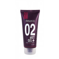 Гель середньої фіксації з ефектом мокрого волосся Салермо Wet Gel + Salerm