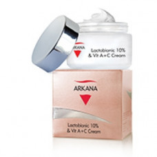Крем з лактобіоновой кислотою і вітамінами А + С Аркана Lactobionic 10% & Vit A + C Cream Arkana