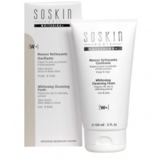Що очищає мус для особи з освітлюючим ефектом Соскін Whitening Cleansing Foam SoSkin
