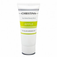Яблучна маска краси для жирної та комбінованої шкіри Христина Sea Herbal Beauty Mask Green Apple Christina
