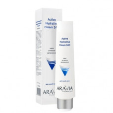 Крем для обличчя активне зволоження Аравія Профешнл Active Hydrating Cream 24H Aravia Professional