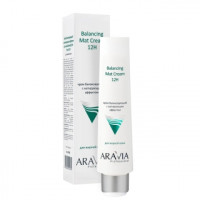 Крем для обличчя балансуючий з матуючим ефектом Аравія Профешнл Balancing Mat Cream 12H Aravia Professional