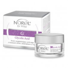 Антивіковий крем з кислотами АНА і екстрактом ірису Норель Glicolic Acid Soothing Cream Anti-age with AHA acids Norel