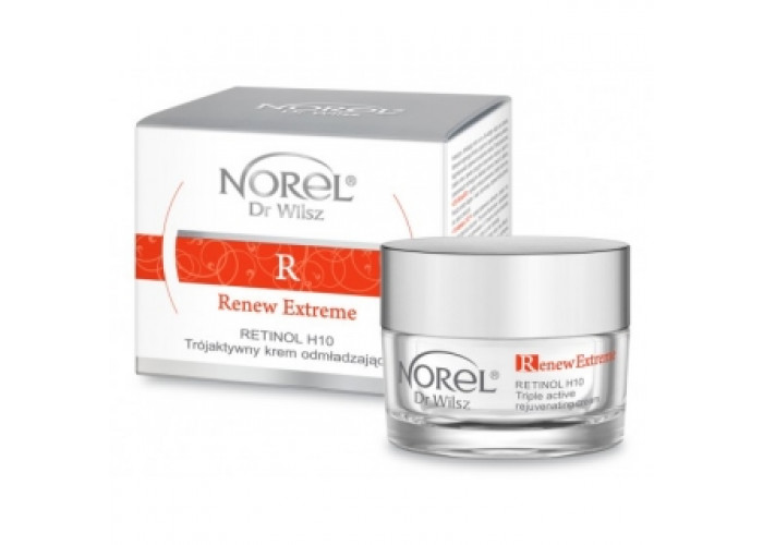 Відновлює і омолоджуючий крем з ретинолом Норель Renew Extreme Retinol H10 Triple Active Cream Norel