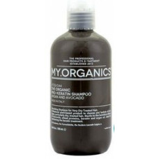 Поживний шампунь для сухих і фарбованого волосся Май.Органікс Pro-Keratin Shampoo Argan And Avocado My.Organics