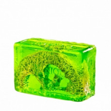 Гліцеринове мило куб Ківі і Люфа Органік Glycerin soap cube Kiwi and Loofah Organique