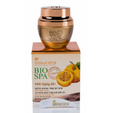 Антивіковий денний крем з гарбузовим маслом Сі Оф Спа Anti Aging Day Cream Enriched with Dead Sea Minerals & Pumpkin Oil, SPF-15 Sea Of Spa