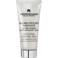 Очищаюча маска-скраб для жирної і проблемної шкіри Вердеоасі Exfoliating Purifying Mask with exfoliating spheres Verdeoasi