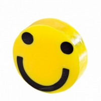 Гліцеринове мило Жовтий смайлик Органік Glycerin soap Yellow smiley face Organique
