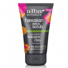 Детокс скраб «Гавайський» з вулканічної глиною Альба Ботаніка Hawaiian Detox Scrub with Anti-pollution Volcanic Clay Alba Botanica