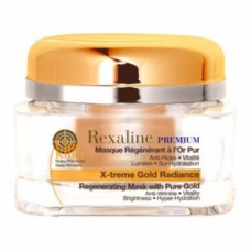 Омолоджуюча маска для обличчя з частинками золота Рексалайн X-treme Gold Radiance 24 K Rexaline