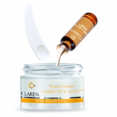 Крем зі 100% активним вітаміном С і екстрактом з шовку Клара POWER CREAM + 100% VIT C AA2G ™ Clarena