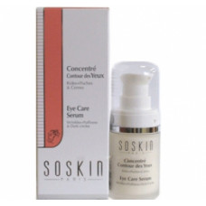 Сироватка для догляду за областю очей «Екстра-догляд» Соскін Eye care serum wrinkles + puffiness + dark circle SoSkin
