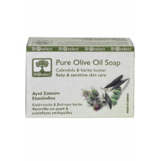 Натуральне мило з календулою БіоСелект Soap organic for baby & sensitive skin care BIOSelect