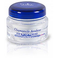 Лікувальний крем для повік і області шиї Шира Chamomile Azulene Eye & Neck Cream Shira