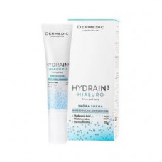 Крем під очі НА 5% з віт Е Дермедік Hydrain 3 Hialuro Cream Dermedic