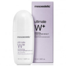 Освітлюючий кульковий дезодорант Мезоестетік Ultimate W + antipersperant roll-on Mesoestetic