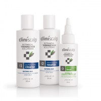 Система для рідкого натурального волосся Клініскальп 3-step Trial Kit For Natural Hair Early Stages Cliniscalp