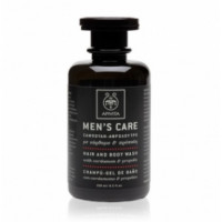 Засіб для миття волосся і тіла з кардамоном і прополісом Апівіта Men Men's Care Hair and Body Wash With Cardamom & Propolis Apivita
