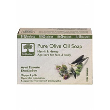 Натуральне мило з миром і медом БіоСелект Soap organic for antiage care for face & body BIOSelect