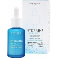 Сироватка зволожуюча для обличчя, шиї і декольте Дермедік Hydrain 3 Hialuro Hydrating Serum Dermedic