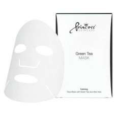 Маска для обличчя на нетканій основі з екстрактом зеленого чаю Принцес FACE MASK WITH GREEN TEA Princess