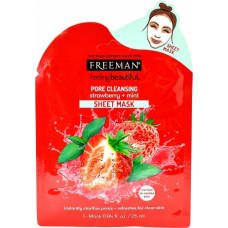 Тканинна маска очищає пори Полуниця і М'ята Фріман Pore Cleansing Sheet Mask Freeman