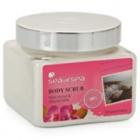 Скраб для тіла Мигдальне молочко і Орхідея Сі Оф Спа Body Scrub Almond milk and Orhid Sea Of Spa